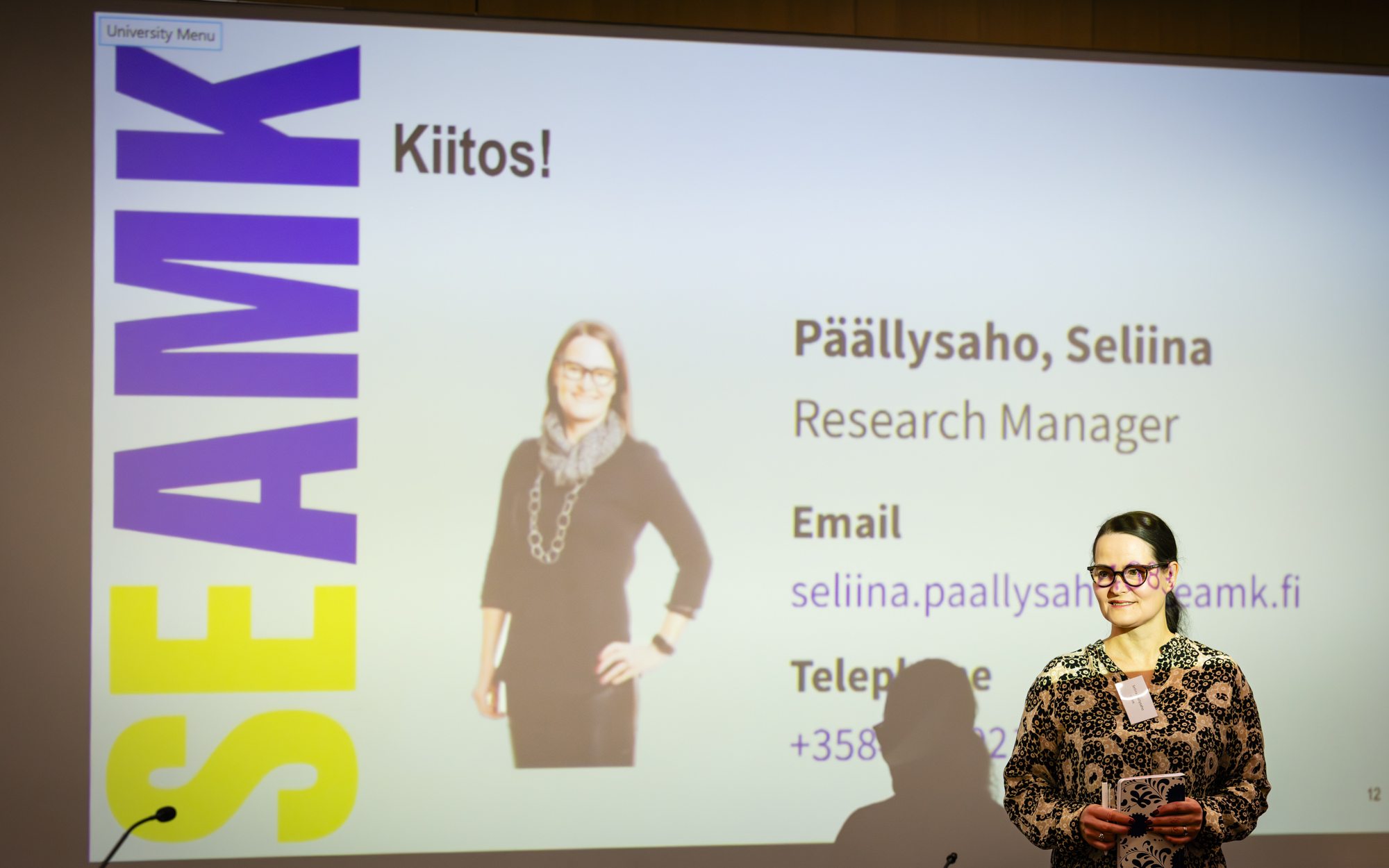 Tutkimuspäällikkö Seliina Päällysaho toimii rakentavasti avoimen tiedon verkostossa.