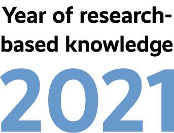 Logo of the year of research-based knowledge