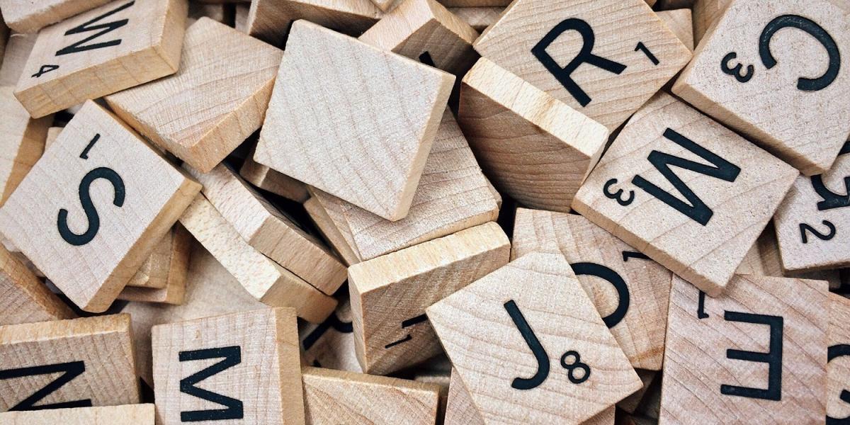 Scrabble tiles