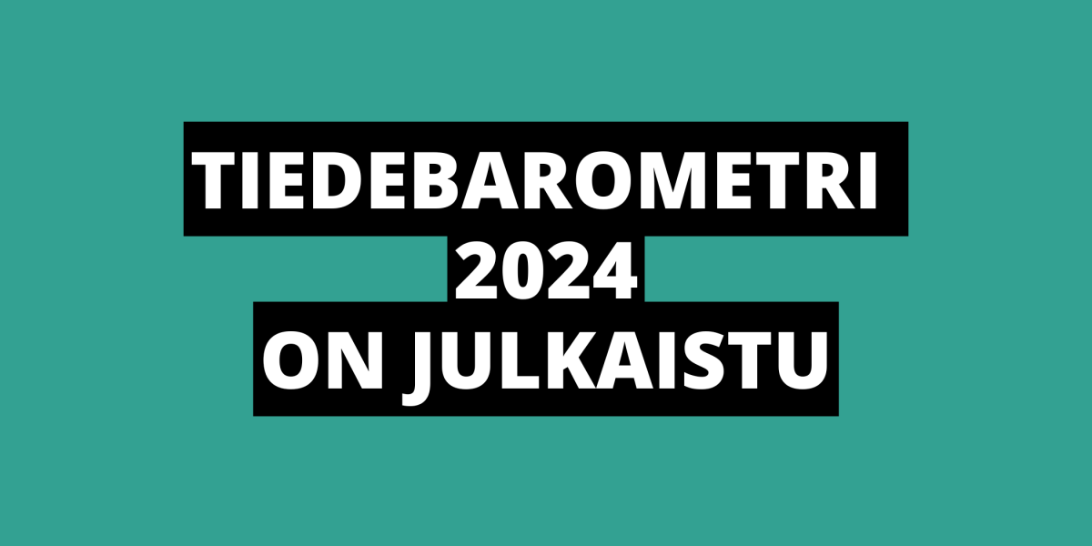 Tiedebarometri 2024 on julkaistu.