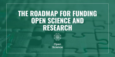 Illustration with a headline: The Roadmap for Funding Open Science and Research.